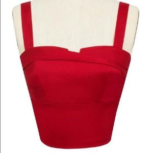 New Cotton Red Trixie Top, Small